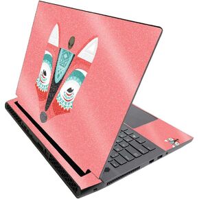 MightySkins Glossy Glitter Skin for Alienware M17 R3 (2020) & M17 R4 (2021) - Aztec Fox | Durable High-Gloss Glitter Finish | Easy to Apply and Change Style | Made in The USA