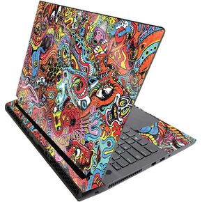 MightySkins Glossy Glitter Skin for Alienware M17 R3 (2020) & M17 R4 (2021) - Acid Trippy | Durable High-Gloss Glitter Finish | Easy to Apply and Change Style | Made in The USA