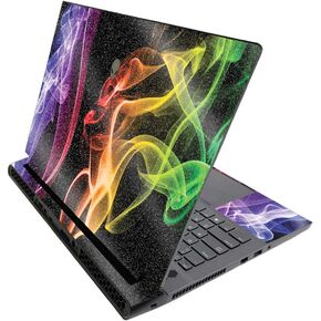 MightySkins Glossy Glitter Skin for Alienware M17 R3 (2020) & M17 R4 (2021) - Bright Smoke | Durable High-Gloss Glitter Finish | Easy to Apply and Change Style | Made in The USA
