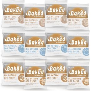 Blueberry Bake Dog Treats, 1.75 Ounce (Pack of 12), Individually Wrapped, 45g Each, All Natural, All Breed Sizes, All Life Stages, Dog Snack, Training Treat