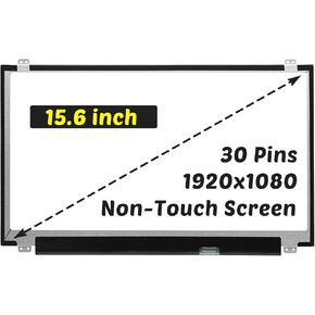 B156HTN03.8 Replacement for Dell Inspiron Gaming 15 5577 P57F P57F003 5570 5575 5576 i5577-7700BLK DP/N:28H80 028H80 FHD 1920x1080 15.6" 30Pins LCD Screen Display Panel(Only for Non-Touch Screen)
