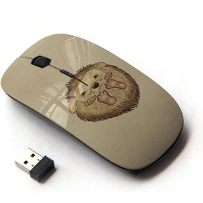 [ Optical 2.4G Wireless Mouse ] Hedgehog Thorns Cute Animal Drawing Art
