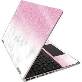 MightySkins Glossy Glitter Skin for HP Pavilion x360 15" (2020) - Marble Pyramids | Protective, Durable High-Gloss Glitter Finish | Easy to Apply, Remove, and Change Styles | Made in The USA