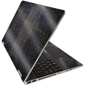 MightySkins Glossy Glitter Skin for HP Pavilion x360 15" (2020) - Black Diamond Plate | Protective, Durable High-Gloss Glitter Finish | Easy to Apply, Remove, and Change Styles | Made in The USA