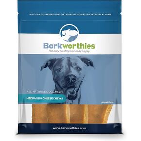 Barkworthies Medium Himalayan Yak Cheese - 4 Count (Pack of 1) - All-Natural, Durable, Long-Lasting, Gourmet Dental Treat