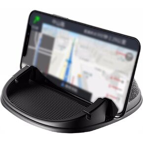 Car Phone Holder, Anti-Slip Silicone Dashboard Pad Phone Stand, Automotive Phone Holder Mount, Universal Vehicle Desk Phone Stand Compatible with Various Mobile Phones