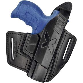 VlaMiTex B6 Leather Holster Fits Walther P22 P22Q Black