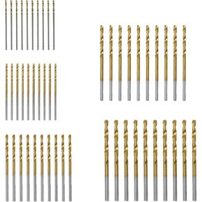 Tsnamay 3-8mm Titanium HSS Drill & Saw Bit Set Cutting Carpenter Wood Metal 6 pcs