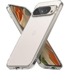 Ringke Fusion [مقاوم للزيوت والأوساخ] متوافق مع حافظة Google Pixel 9 Pro XL، تقنية مضادة لبصمات الأصابع تمنع غطاء الهاتف من التلطخ الزيتي للنساء والرجال - شفاف غير لامع