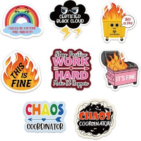 YAZMEEN 80 Pcs Funny Inspirational Nurse Stickers 2'' Medical Work Accessories Decals for Water Bottle Luggage Phone Inspirational Appreciation Gifts Stickers for RN Nurse Doctor Medical Assistant
