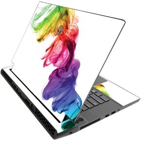 MightySkins Skin for Alienware M15 R3 (2020) & M15 R4 (2021) - Rainbow Smoke | Protective Viny wrap | Easy to Apply and Change Style | Made in The USA