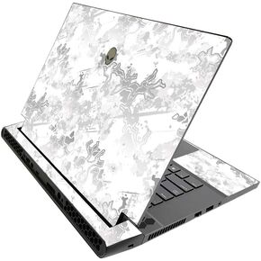 MightySkins Skin for Alienware M15 R3 (2020) & M15 R4 (2021) - Viper Snow | Protective Viny wrap | Easy to Apply and Change Style | Made in The USA