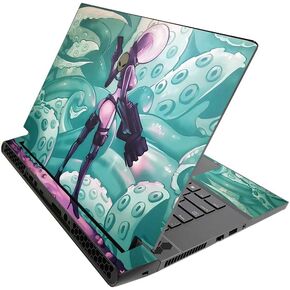 MightySkins Skin for Alienware M15 R3 (2020) & M15 R4 (2021) - Tentacle Invasion | Protective Viny wrap | Easy to Apply and Change Style | Made in The USA