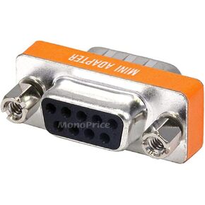 Monoprice DB9 Null Modem Mini Type - Male to Female, Orange