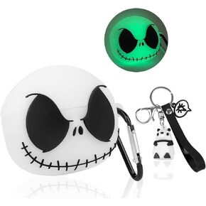 Compatible with Airpods Pro 2nd Generation Case Cover with Cute Panda Keychain, Glows in The Dark Funny Cute Anime Soft Silicone Case for Airpods Pro/Pro 2 Case