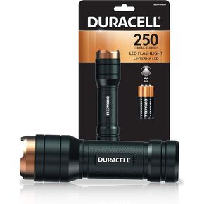 Duracell 250 Lumen Aluminum Flashlight for Everyday Use - Reliable, Durable, and Portable Design with 3-AAA Batteries Included. Great for In-Door & Out-Door Use