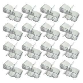 50 Pack 20mm Total Length Stainless Steel Cable Clips Frame Wire Clips