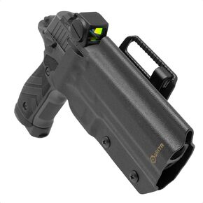 GRITR OWB Kydex Right Hand Gun Holster Fits Sig Sauer P226 | EDC Pistol Accessory w/Optic Cut, Adjustable Retention & Cant, Compatible w/Safariland QLS/G-Code RTI Attachments