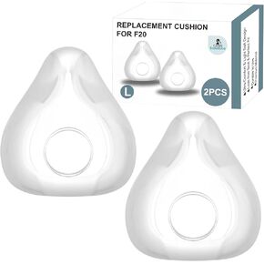 2 Pack Replacement Cushion Compatible with F20 (Large) AirFit AirTouch CPAP Mask, Premium and Snug Fit, Soft and Durable Material, Covers Nose and Mouth, Large