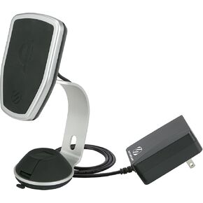 SCOSCHE MPQOHM MagicMount Pro Charge Qi-Certified Wireless Charging Magnetic Mount for the Home or Office