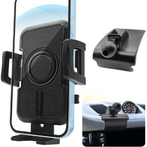 WAAPAK Car Phone Holder Mount 2015-2025 Porsche Ma can and 2019-2025 Porsche Cayenne Auto Accessories Interior Decoration Smartphone Thick Case Cradles Navigation Bracket iPhone