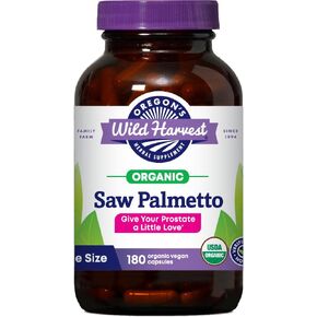 Oregon's Wild Harvest Certified Organic Saw Palmetto Capsules, Non-GMO, 1170 mg, 90 Count