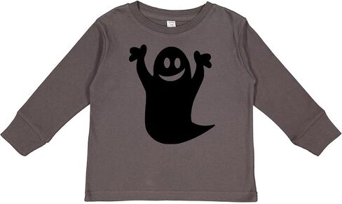 inktastic Happy Halloween Cute Ghost Toddler Long Sleeve T-Shirt in Kuwait