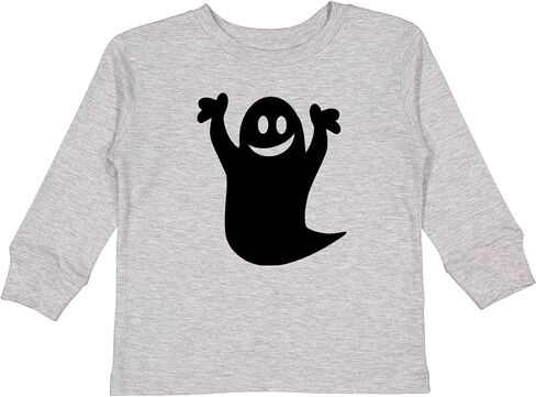 inktastic Happy Halloween Cute Ghost Toddler Long Sleeve T-Shirt in Kuwait