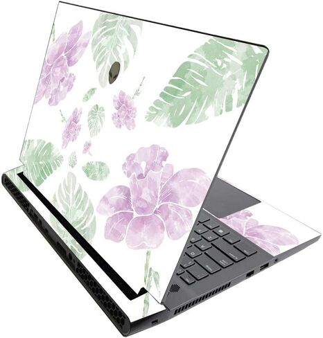 MightySkins Skin for Alienware M17 R3 (2020) & M17 R4 (2021) - Paper Flowers | Protective Viny wrap | Easy to Apply and Change Style | Made in The USA in Saudi Arabia