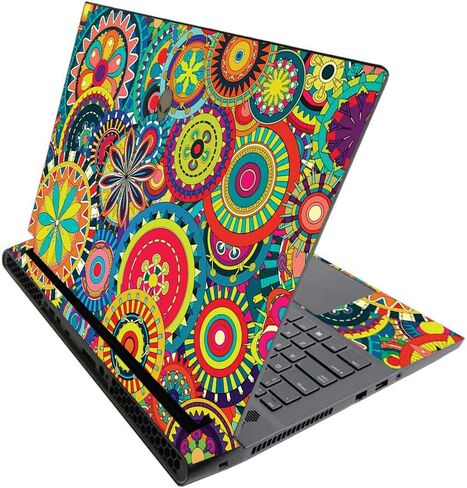 MightySkins Skin for Alienware M17 R3 (2020) & M17 R4 (2021) - Paper Flowers | Protective Viny wrap | Easy to Apply and Change Style | Made in The USA in Saudi Arabia