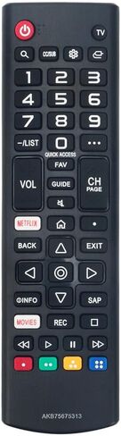 AKB75375604 Replace Remote Control for LG TV, Compatible with LG TV Remote Replacement 24LJ4840-WU 32LK540BPUA 43UK6300PUE 49UK6300PUE 55UK6300PUE LED Smart TV - No Programming Needed in Saudi Arabia