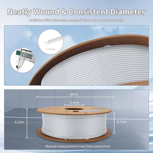 خيوط طباعة ثلاثية الأبعاد عالية السرعة PLA Filament 1.75 مم 300 مم / ثانية 1 كجم بكرة من الورق المقوى دقة الأبعاد +/- 0.03 مم تناسب معظم طابعات FDM ثلاثية الأبعاد - أزرق فاتح in Kuwait