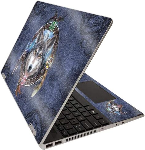 MightySkins غلاف لامع لجهاز HP Pavilion x360 15 "(2020) - Wolf Dreamcatcher | لمسة نهائية لامعة واقية ومتينة شديدة اللمعان | سهلة التطبيق والإزالة وتغيير الأنماط | صنع في الولايات المتحدة الأمريكية in Saudi Arabia