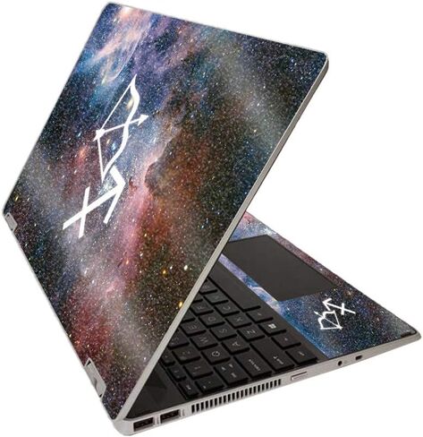 MightySkins Glossy Glitter Skin for HP Pavilion x360 15" (2020) - Sagittarius | Protective, Durable High-Gloss Glitter Finish | Easy to Apply, Remove, and Change Styles | Made in The USA in Saudi Arabia