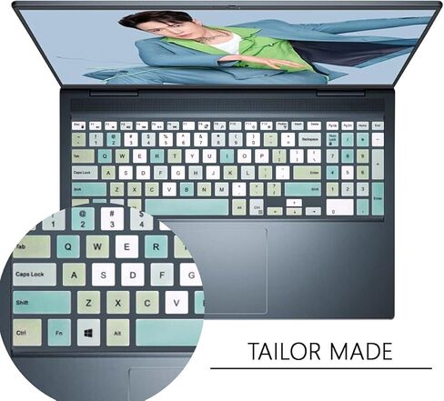 Silicone Keyboard Cover for Dell Inspiron 15 3000 5000 Series/for Dell G3 15 17 Series/for Dell G5 15 Series/Dell G7 15 17 Series/Insprion 17 7786-Flame Colorful in Kuwait