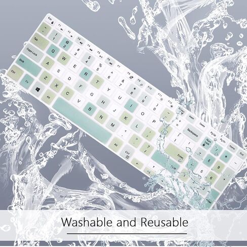 Silicone Keyboard Cover for Dell Inspiron 15 3000 5000 Series/for Dell G3 15 17 Series/for Dell G5 15 Series/Dell G7 15 17 Series/Insprion 17 7786-Flame Colorful in Kuwait