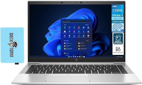 HP EliteBook 840 G8 Business Laptop 14.0" FHD IPS (Intel i5-1145G7 4-Core, 32GB RAM, 1TB PCIe SSD, Intel Iris Xe, Backlit KYB, FP Reader, Thunderbolt 4, WiFi 6, BT 5.2, Win 11 Pro) Bundle with DKZ in Saudi Arabia