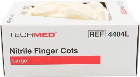 Dukal TEC 4404XL Tech-Med Nitrile Finger Cot, X-Large, 0.08 mm Thickness (Pack of 144) in Saudi Arabia