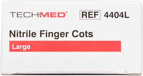 Dukal TEC 4404XL Tech-Med Nitrile Finger Cot, X-Large, 0.08 mm Thickness (Pack of 144) in Saudi Arabia