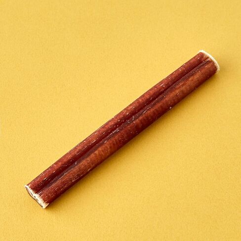 Odor-Free Bully Sticks (6 Inch, 6 Pack Medium Thickness), Fully Digestible 100% Beef Pizzle Chews, Grass-Fed, Grain-Free, Natural Long-Lasting Chews for Small & Large Dogs -6 Count in Saudi Arabia