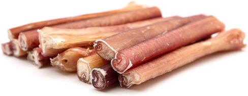 Odor-Free Bully Sticks (6 Inch, 6 Pack Medium Thickness), Fully Digestible 100% Beef Pizzle Chews, Grass-Fed, Grain-Free, Natural Long-Lasting Chews for Small & Large Dogs -6 Count in Saudi Arabia