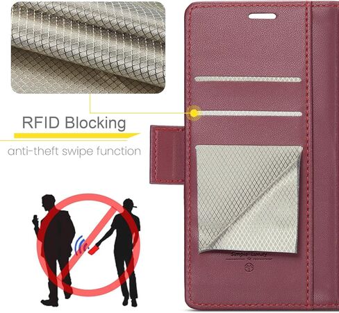 حافظة قابلة للطي لهاتف iPhone 16 Pro، [RFID Blocking] محفظة من جلد البولي يوريثان حافظة قابلة للطي مع حامل بطاقة وغطاء هاتف مقاوم للصدمات للرجال والنساء لهاتف iPhone 16 Pro مقاس 6.3 بوصة (أسود) in Kuwait