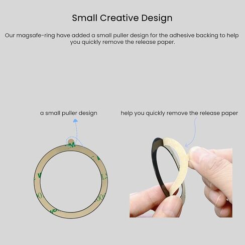 4 أسود متوافق مع ملصق حلقة MagSafe، ترقية الحافظة إلى MagSafe، طقم تحويل حلقة معدنية لشاحن لاسلكي مغناطيسي عالمي لهاتف iPhone16/15/14/13/12، GalaxyS23/22/21، Google Pixel8/7/6/5Series in Kuwait