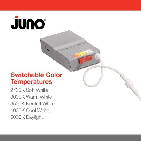 Juno WF6 SWW5 90CRI CP6 MB M2 Round Baffle LED Downlight, 120 Volts, 2700K/3000K/3500K/4000K/5000K, Triac Dimming, 6-Inch Ultra Thin Trim, 6 Pack Matte Black in Saudi Arabia