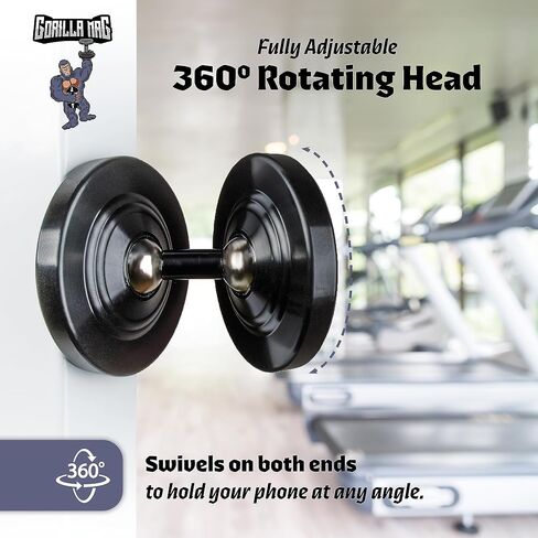 Phone Mount, Black, Magnetic, Adjustable, 360 Swivel, Compatible with iPhone in Saudi Arabia