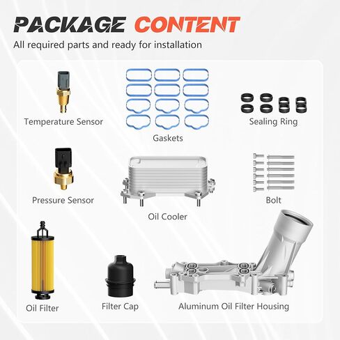 926-959 Aluminum Engine Oil Filter Housing with Oil Cooler and Filter for 2011-2016 Dodge Journey Charger Challenger Durango Avenger Wrangler Grand Cherokee 200 300 Town Country in Saudi Arabia