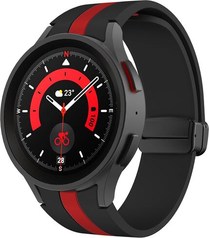 No Gap Silicone Magnetic Watch Band, Compatible with Samsung Galaxy Watch 7/6 44mm 40mm/Galaxy Watch 5 Pro 45mm/Galaxy Watch 5 44mm 40mm/Galaxy Watch 4 44mm 40mm, Silicone Sport Watch Strap for Samsung Galaxy Watch in Saudi Arabia