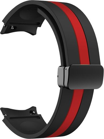 No Gap Silicone Magnetic Watch Band, Compatible with Samsung Galaxy Watch 7/6 44mm 40mm/Galaxy Watch 5 Pro 45mm/Galaxy Watch 5 44mm 40mm/Galaxy Watch 4 44mm 40mm, Silicone Sport Watch Strap for Samsung Galaxy Watch in Saudi Arabia