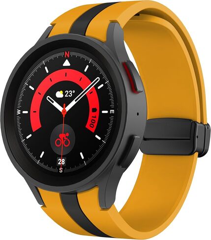 No Gap Silicone Magnetic Watch Band, Compatible with Samsung Galaxy Watch 7/6 44mm 40mm/Galaxy Watch 5 Pro 45mm/Galaxy Watch 5 44mm 40mm/Galaxy Watch 4 44mm 40mm, Silicone Sport Watch Strap for Samsung Galaxy Watch in Saudi Arabia