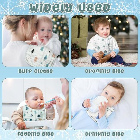 Zainpe 6Pcs Snap Muslin Cotton Baby Bibs Halloween Ghosts Pumpkin Bat Pattern Infants Drooling Bib Soft Absorbent Adjustable Burp Cloths Feeding Bibs for Newborns Toddlers Teething Eating 0-36 Months in Kuwait